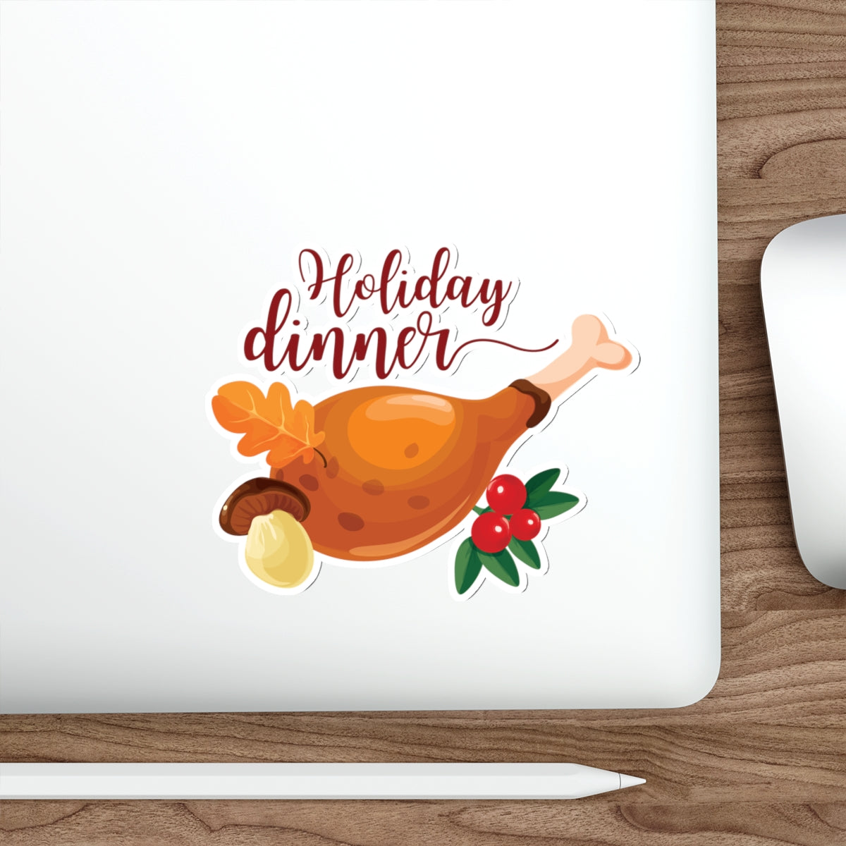 Die-Cut Stickers - Holiday Dinner