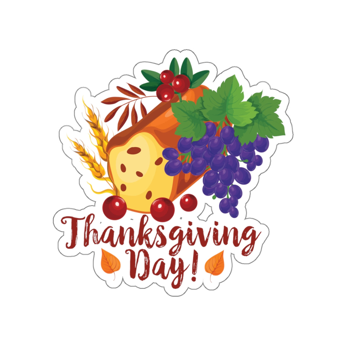Die-Cut Stickers - Thanksgiving Day - Bread