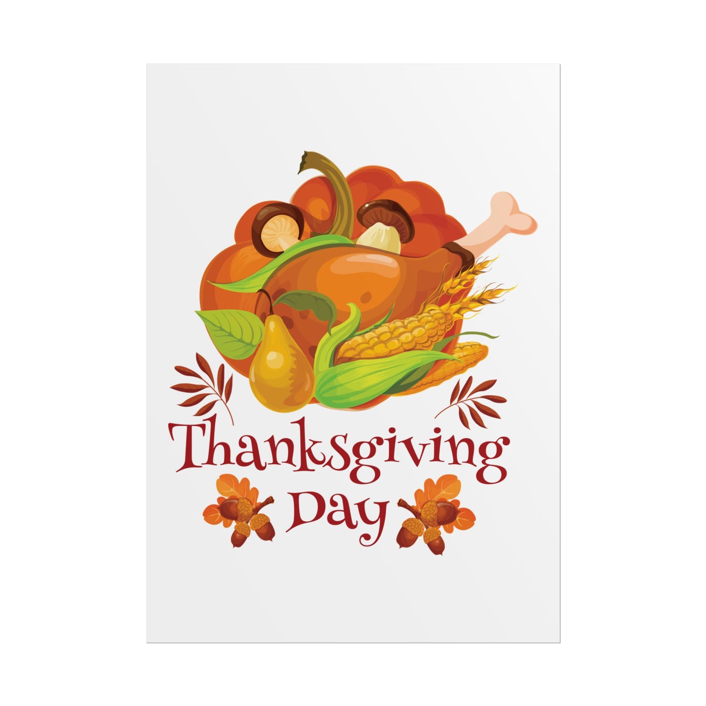 Rolled Poster -Thanksgiving Day - Turkey