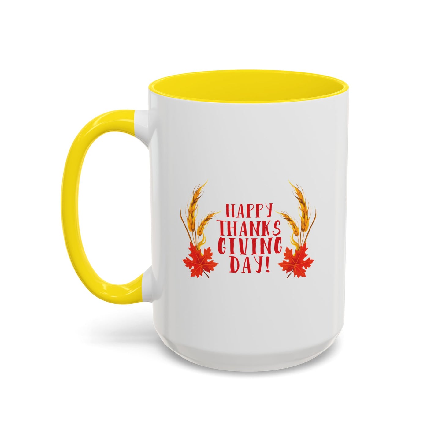 Accent Coffee Mug -Happy Thanksgiving Day