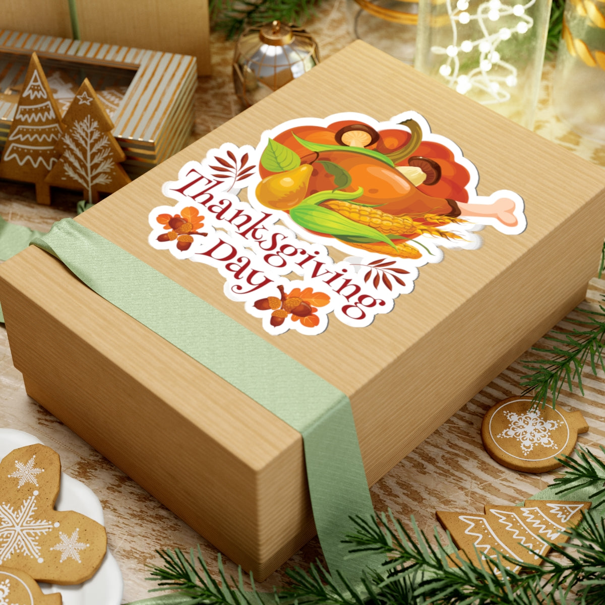 Kiss-Cut Stickers -Thanksgiving Day - Turkey