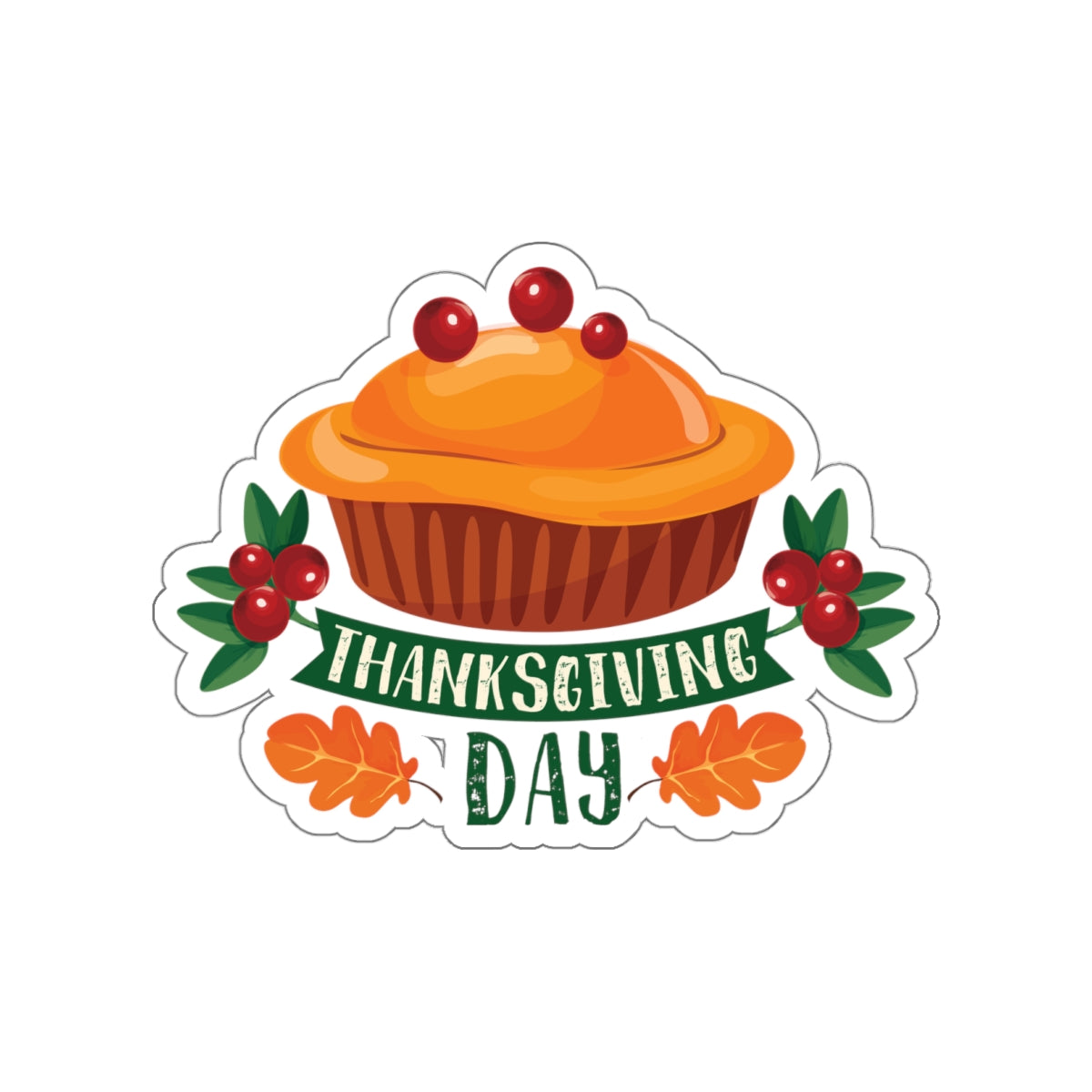 Die-Cut Stickers - Thanksgiving Day - Pie
