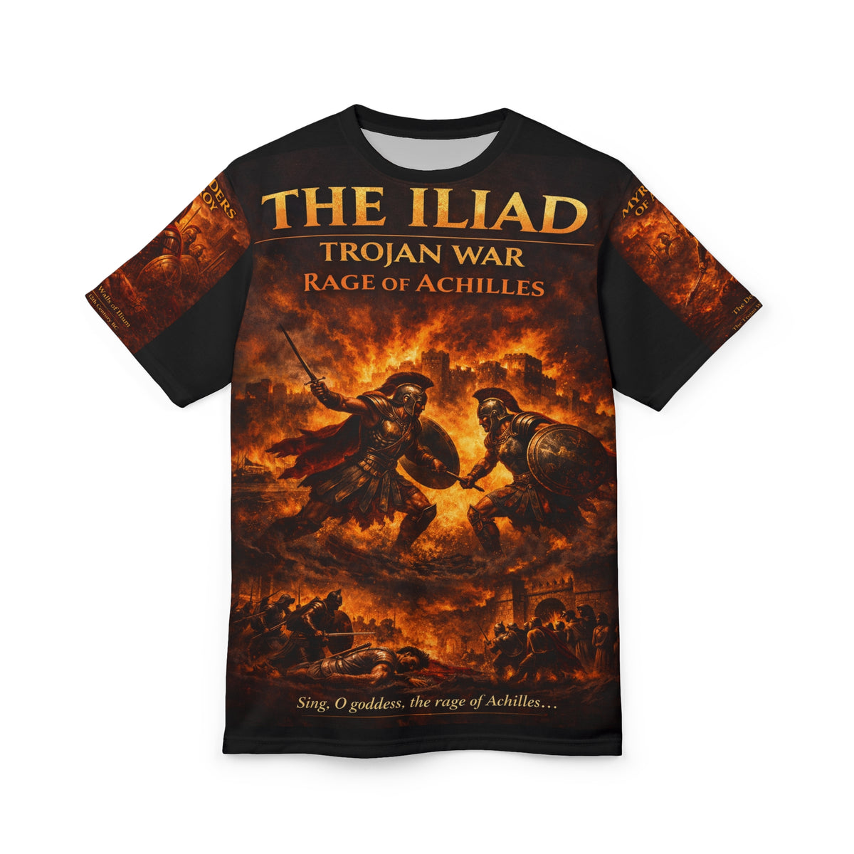 The ILiad - "RAGE OF ACHILLES" Tribute Tee — Trajan War - 1194–1184 BC
