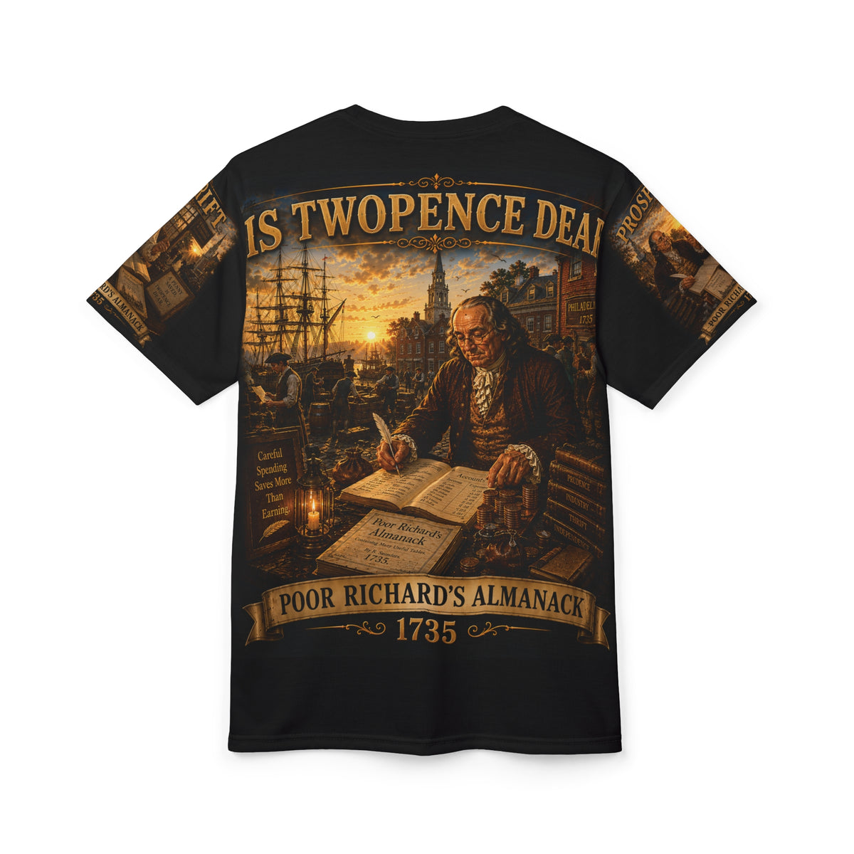 Benjamin Franklin "A Penny Saved..." - Tribute Tee