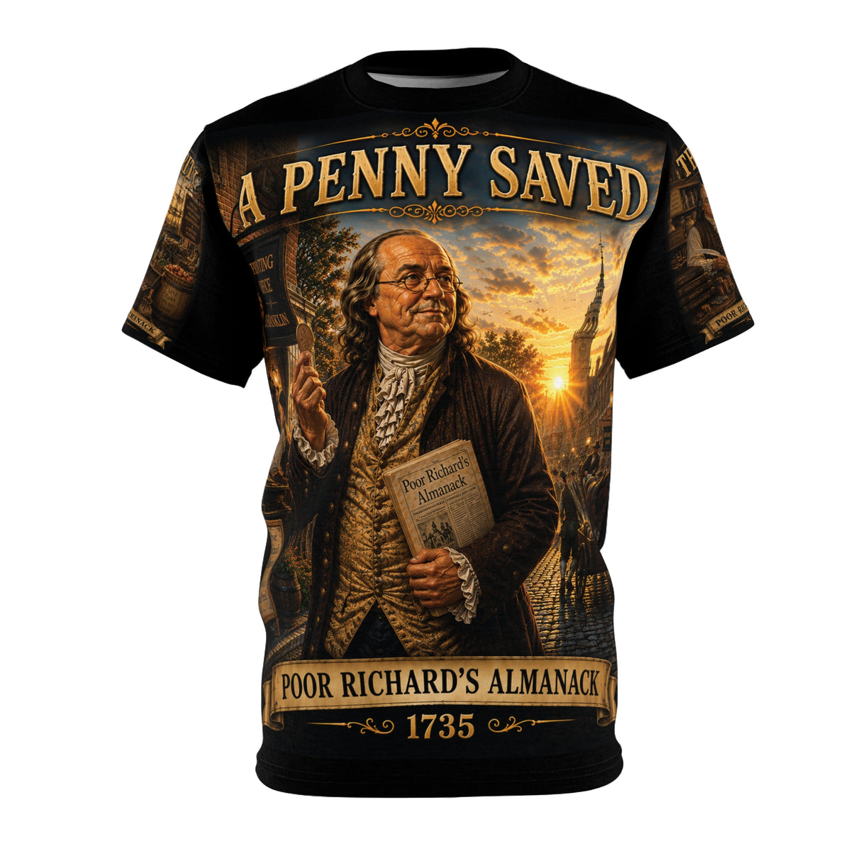 Benjamin Franklin "A Penny Saved..." - Tribute Tee