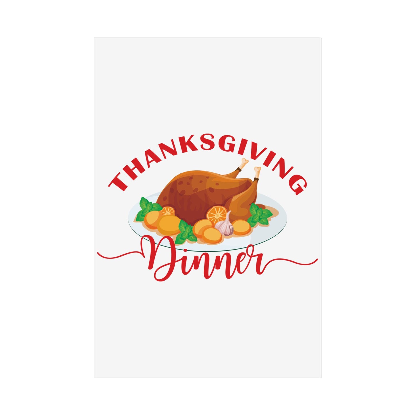Rolled Poster -Thanksgiving Dinner