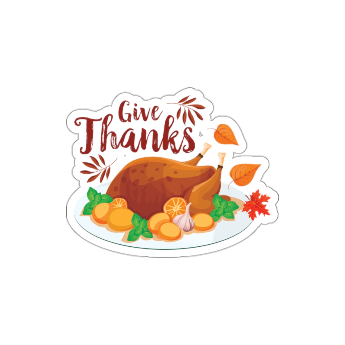 Die-Cut Stickers -Give Thanks