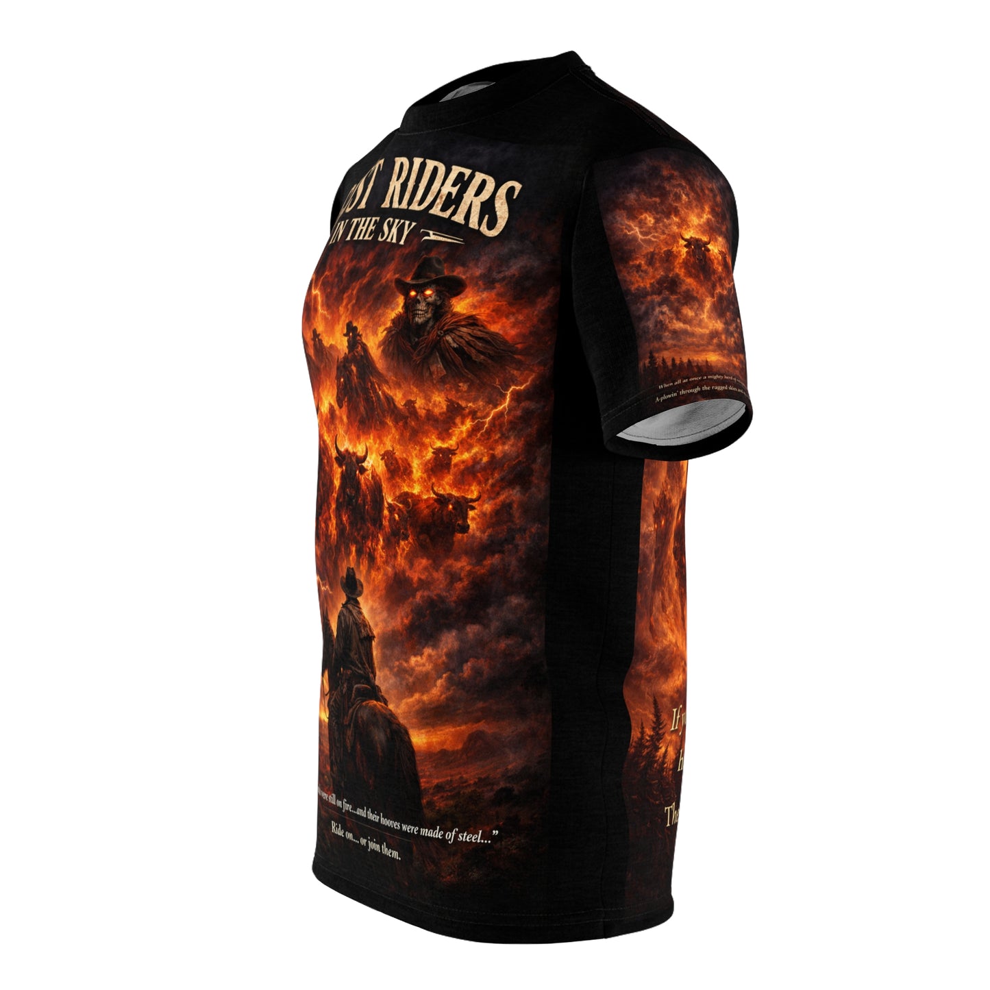 Ghost Riders in the Sky Tribute All-Over Print Tee — “Change Your Ways”