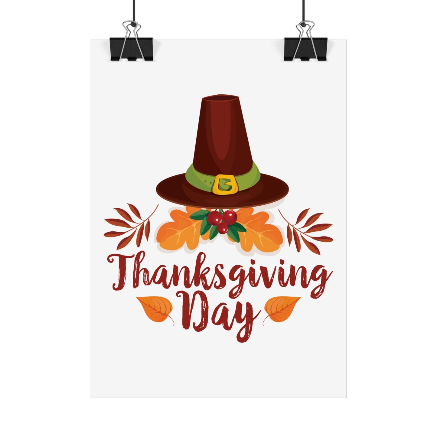 Rolled Poster -Thanksgiving Day - Happy Thanksgiving Day