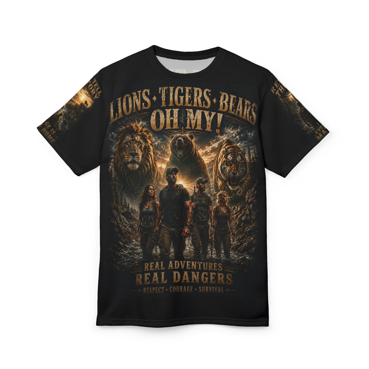 Lions, Tigers, Bears Oh My! - Tribute Tee — "Respect the Wild"