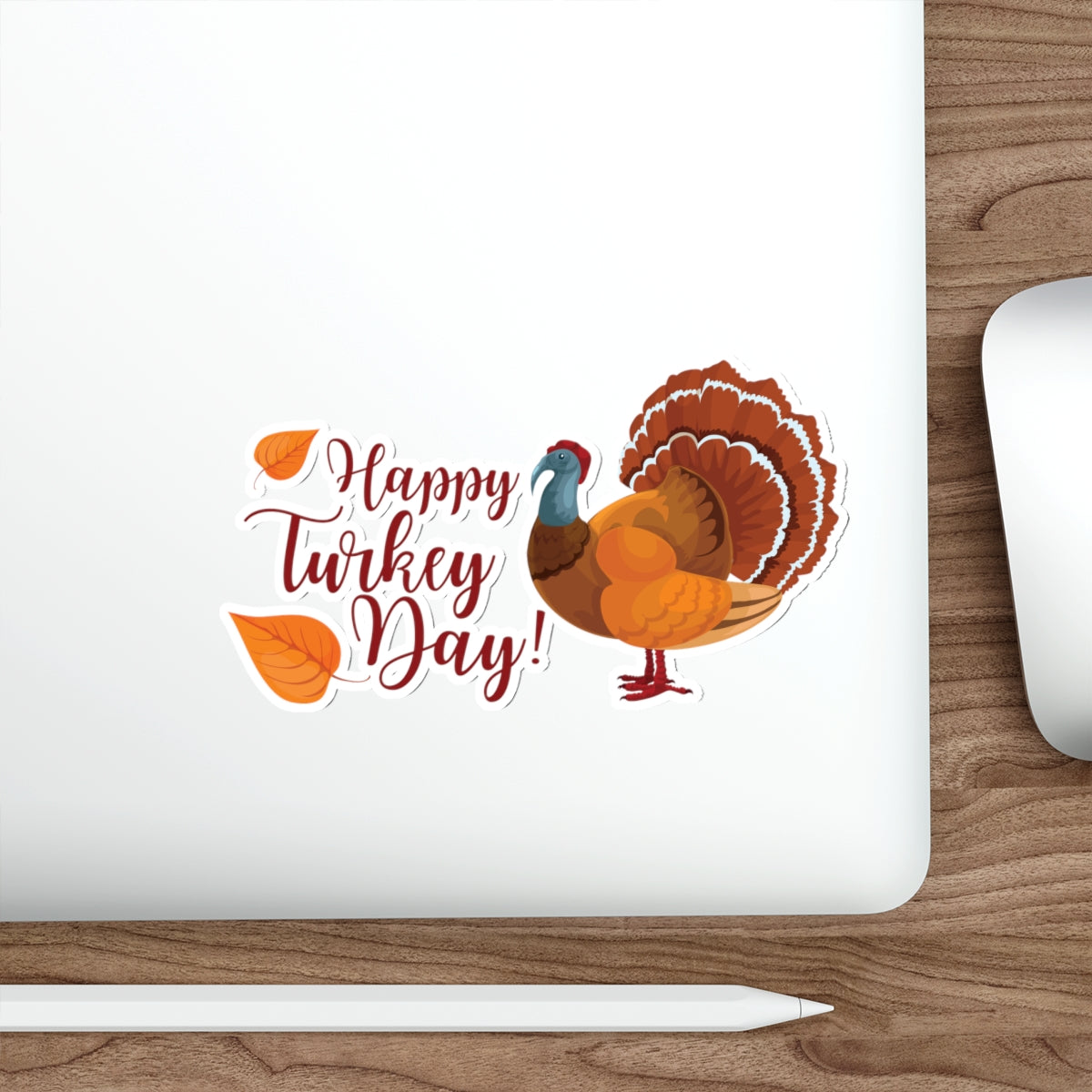 Die-Cut Stickers - Happy Turkey Day - Thanksgiving