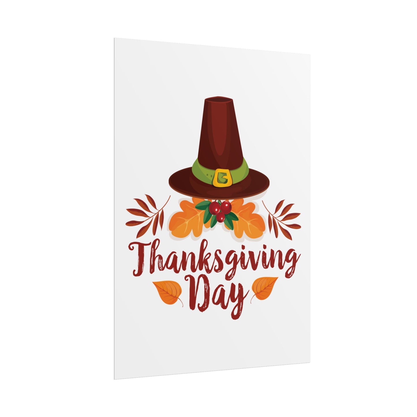 Rolled Poster -Thanksgiving Day - Happy Thanksgiving Day