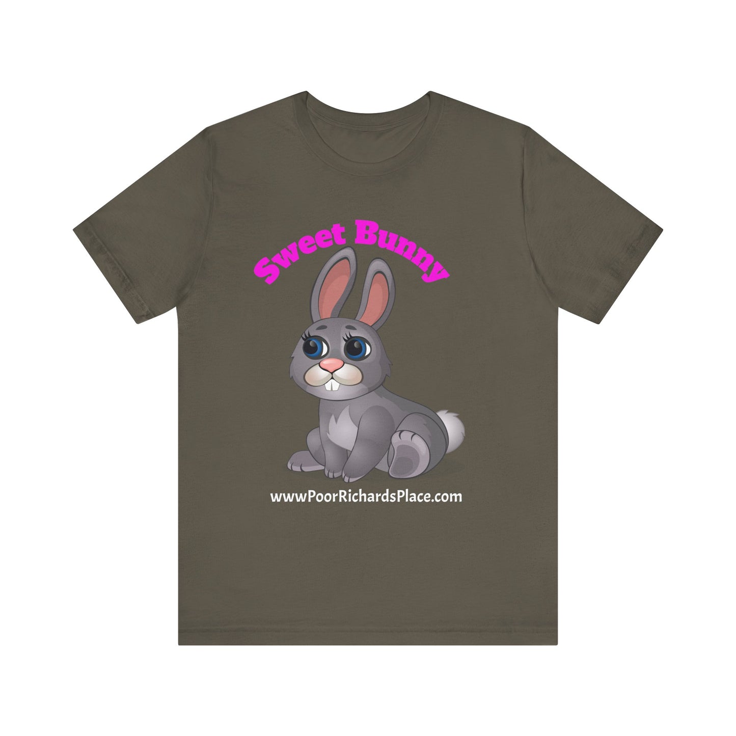Unisex Jersey Short Sleeve Tee - Sweet Bunny - www.poorrichardsplace.com