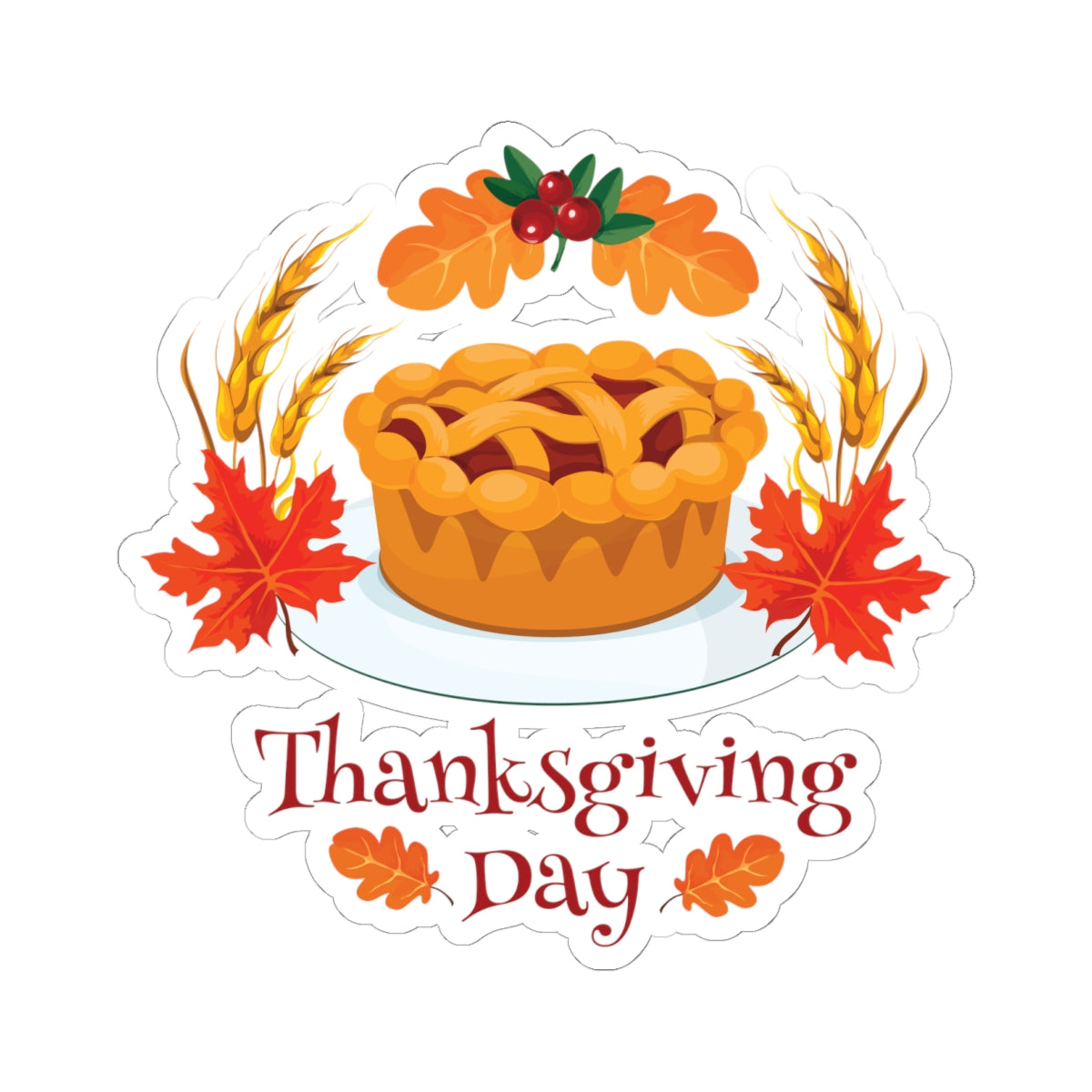 Kiss-Cut Stickers - Thanksgiving Day