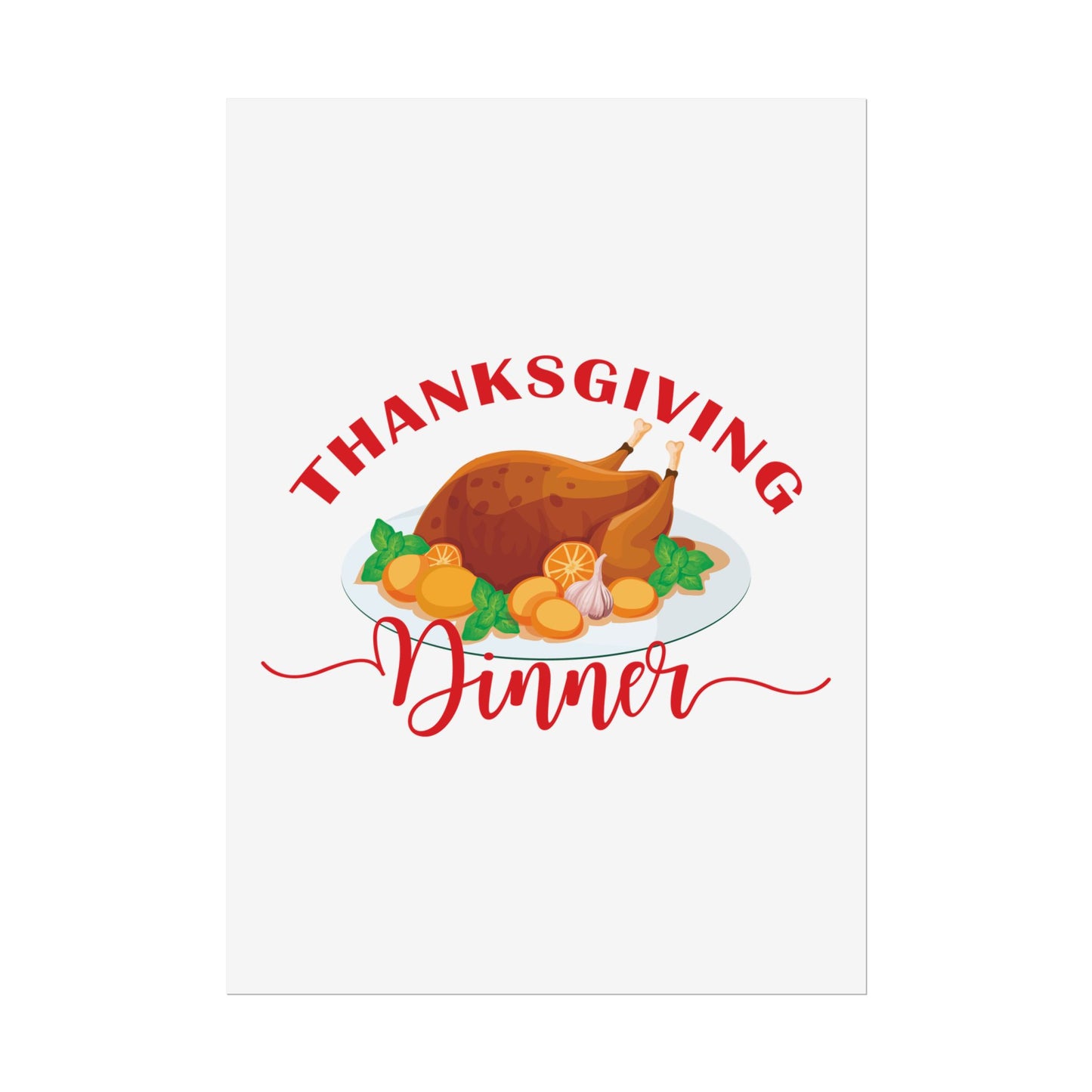 Rolled Poster -Thanksgiving Dinner