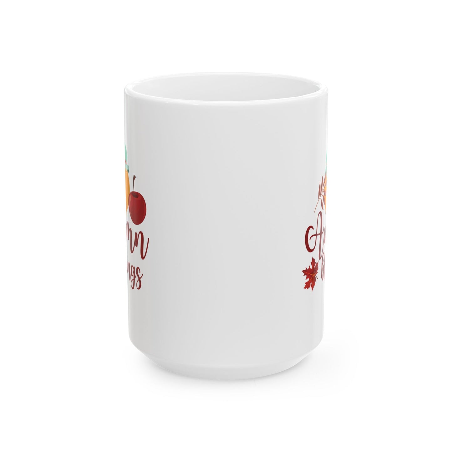 White Ceramic Mug - 11oz & 15oz - Autumn Blessings