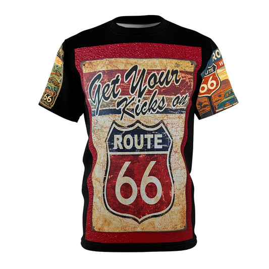 Route 66 Tribute Tee — Drive West Vintage Roadway T‑Shirt