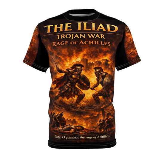 The ILiad - "RAGE OF ACHILLES" Tribute Tee — Trajan War - 1194–1184 BC