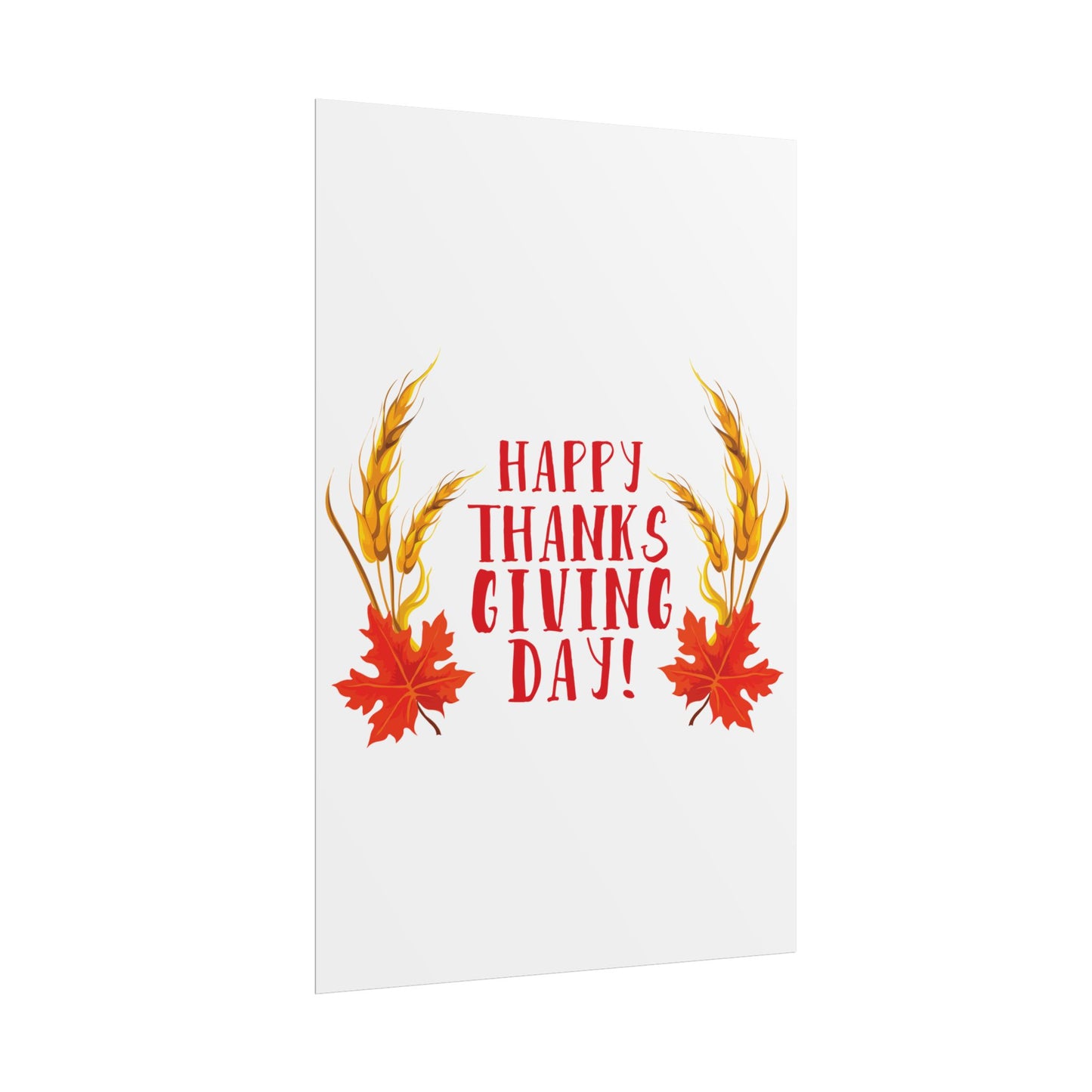 Rolled Poster -Happy Thanksgiving Day