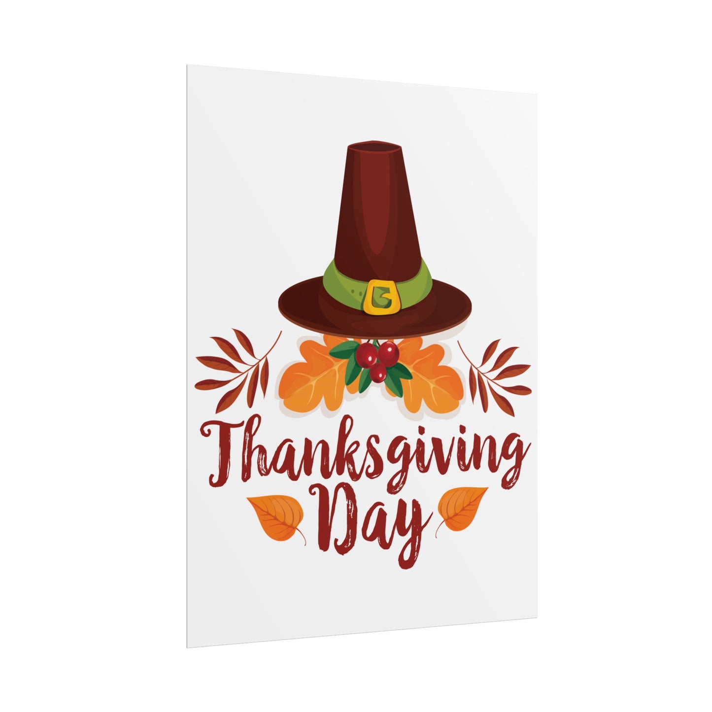 Rolled Poster -Thanksgiving Day - Happy Thanksgiving Day
