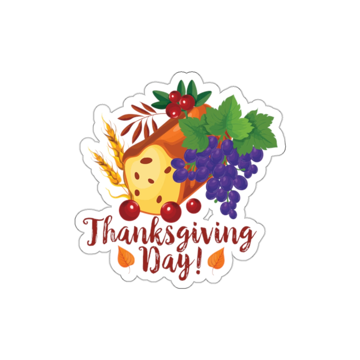 Die-Cut Stickers - Thanksgiving Day - Bread