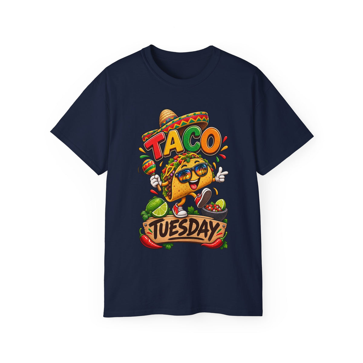 T-Shirt — Festive Taco Tuesday Fiesta