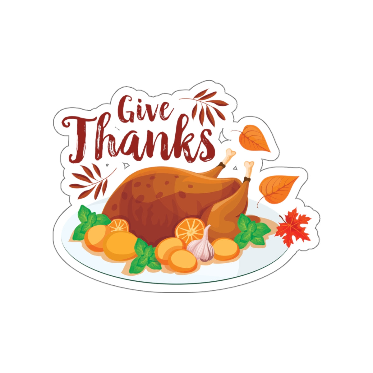 Die-Cut Stickers -Give Thanks
