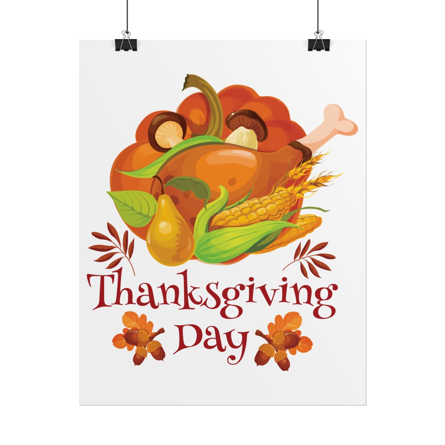 Rolled Poster -Thanksgiving Day - Turkey