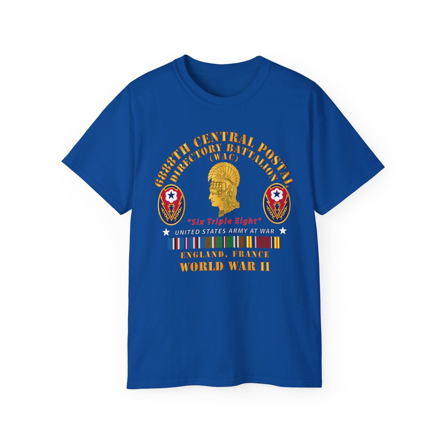 Unisex Ultra Cotton Tee - Army - 6888th Central Postal Directory Battalion - Wwii W Eu Svc