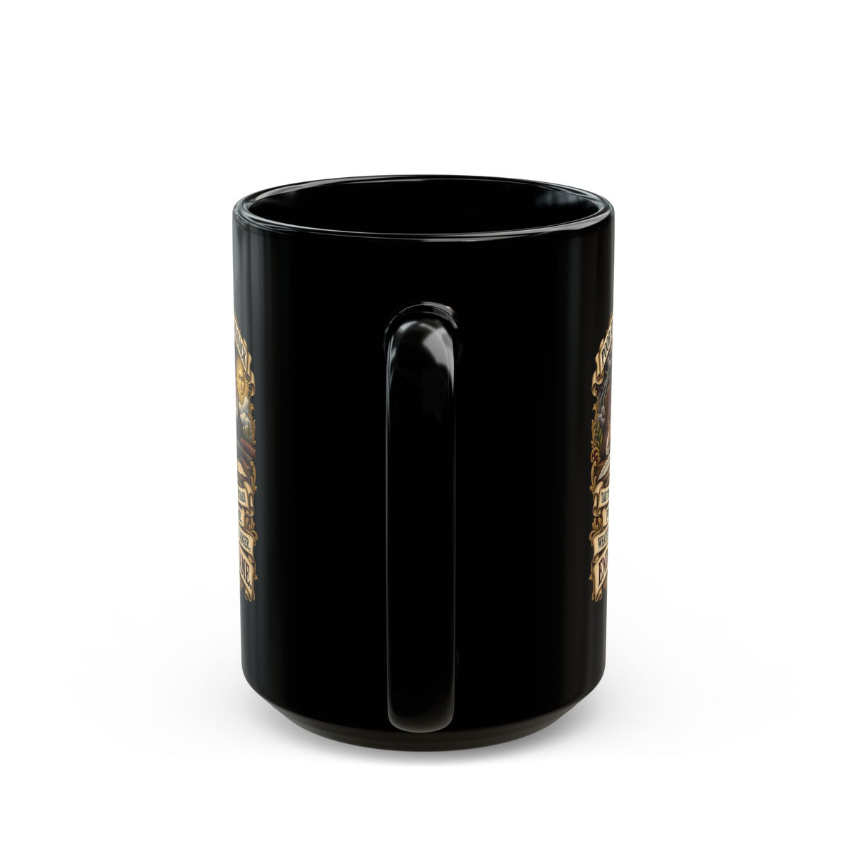 Black Mug  (15oz) - Poor Richards Almanac -  Take this remark from Richard, poor and lame