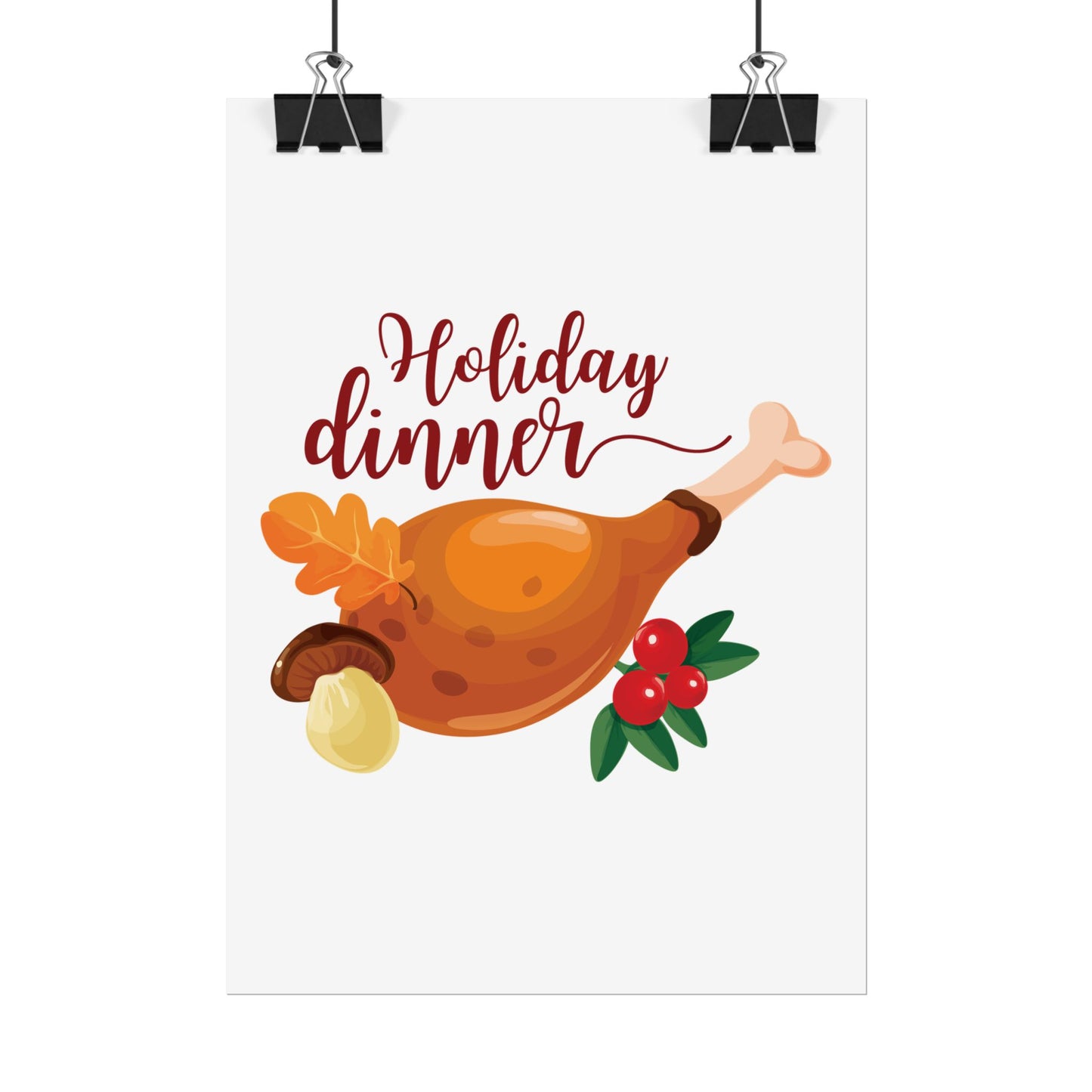 Rolled Poster -Holiday Dinner