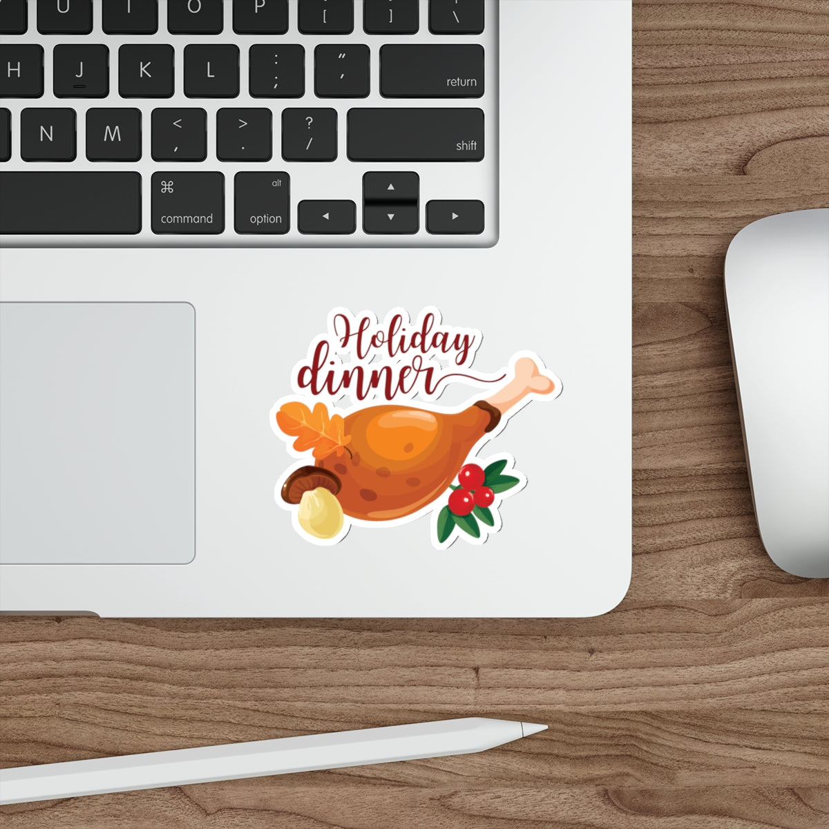 Die-Cut Stickers - Holiday Dinner