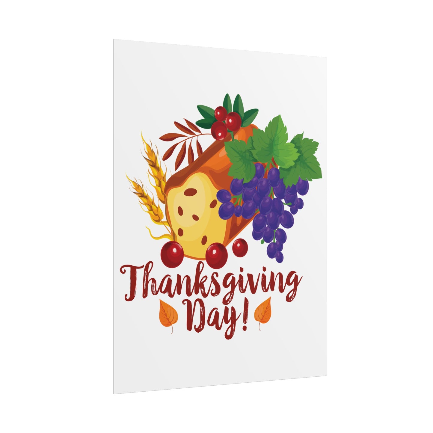 Rolled Poster -Thanksgiving Day - Bread