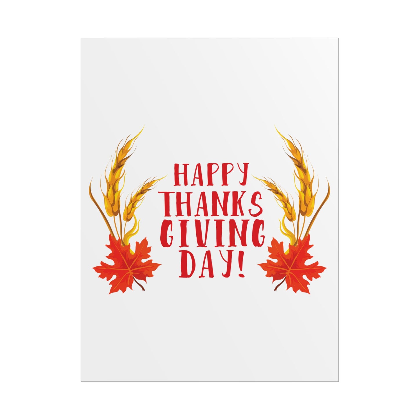 Rolled Poster -Happy Thanksgiving Day