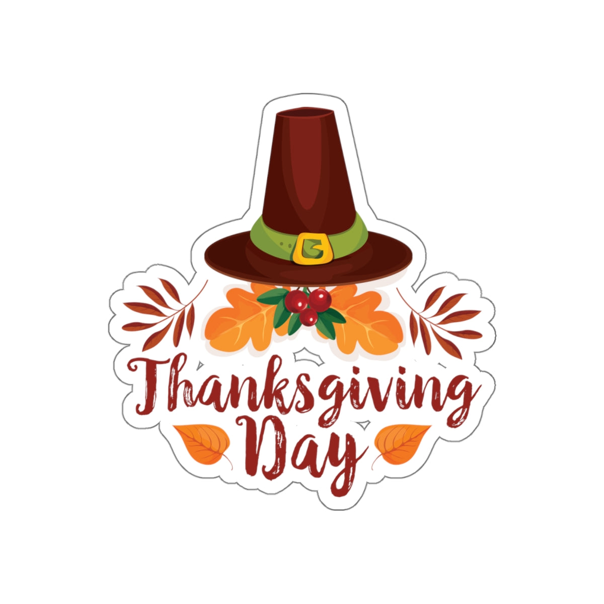 Die-Cut Stickers - Thanksgiving Day - Happy Thanksgiving Day