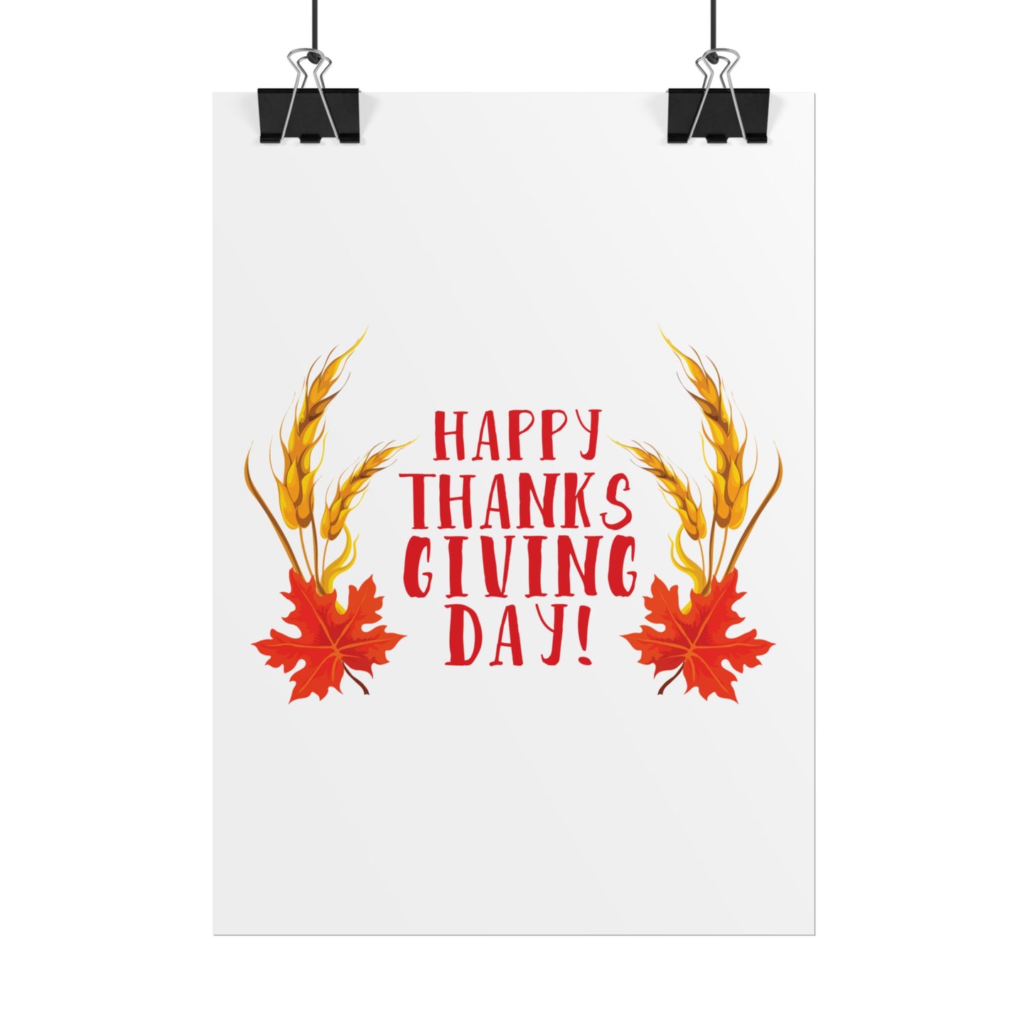 Rolled Poster -Happy Thanksgiving Day