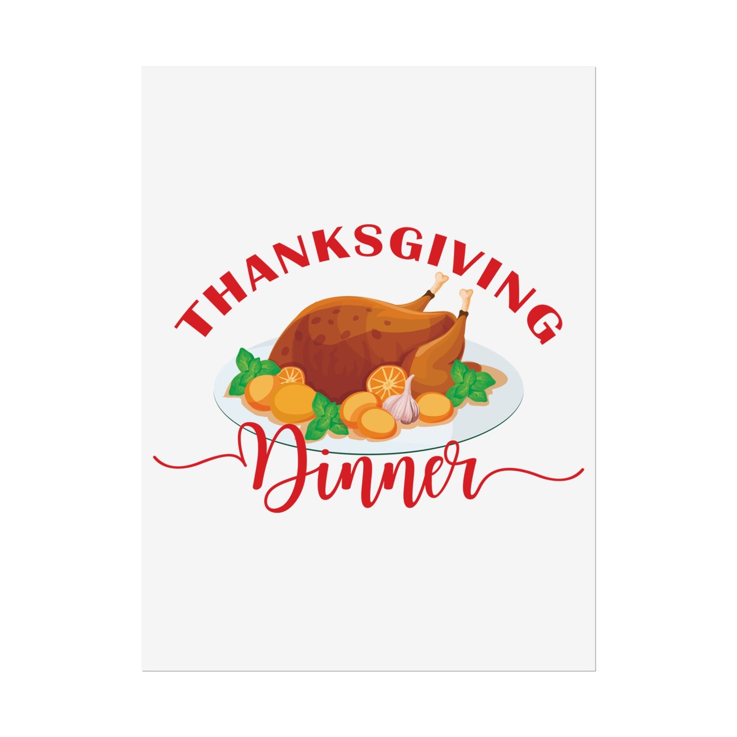 Rolled Poster -Thanksgiving Dinner