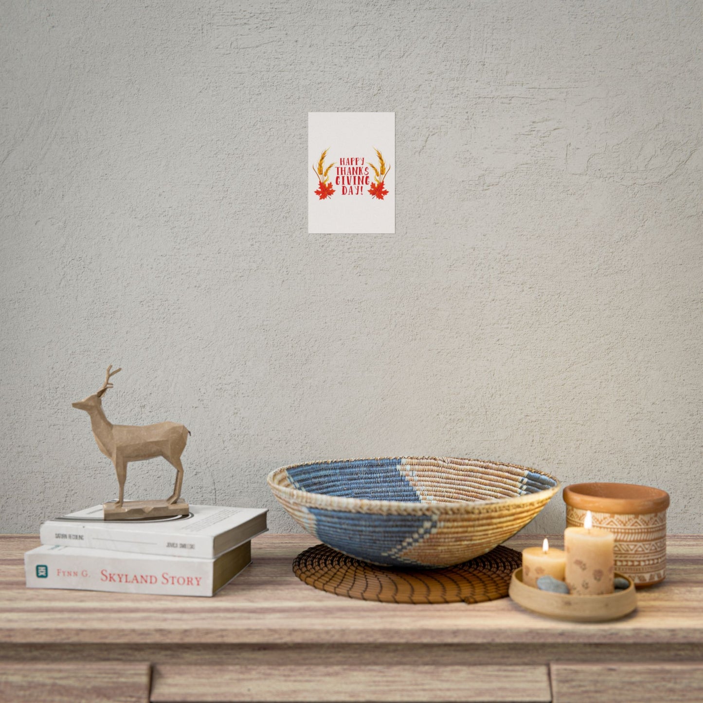 Rolled Poster -Happy Thanksgiving Day