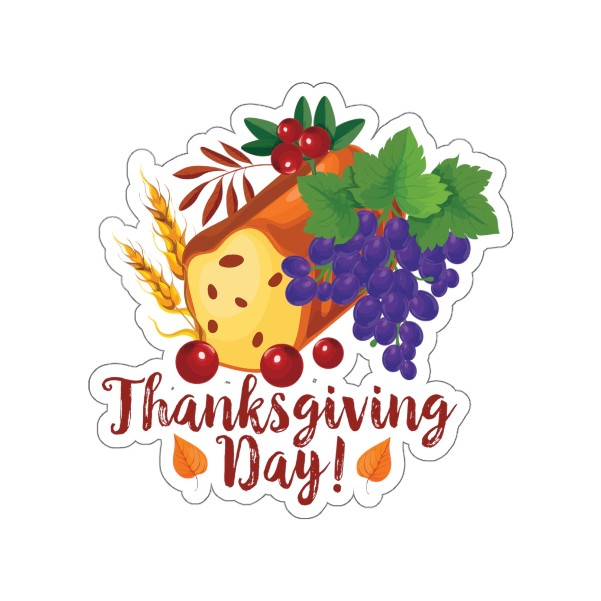 Die-Cut Stickers - Thanksgiving Day - Bread