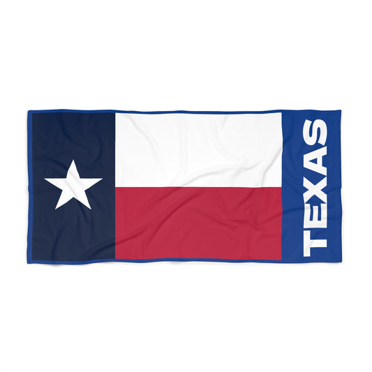 Texas State Flag Beach Towel - Patriotic Beach Towel, Summer Accessories, Texan Gift, Poolside Towel, Beach Lover Gift