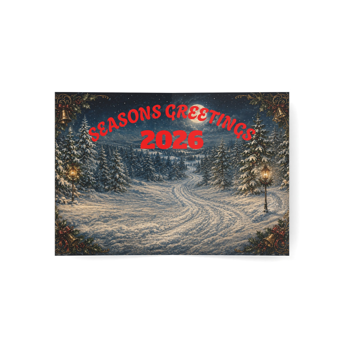 Personalized Family Christmas Tree Card Greeting Cards