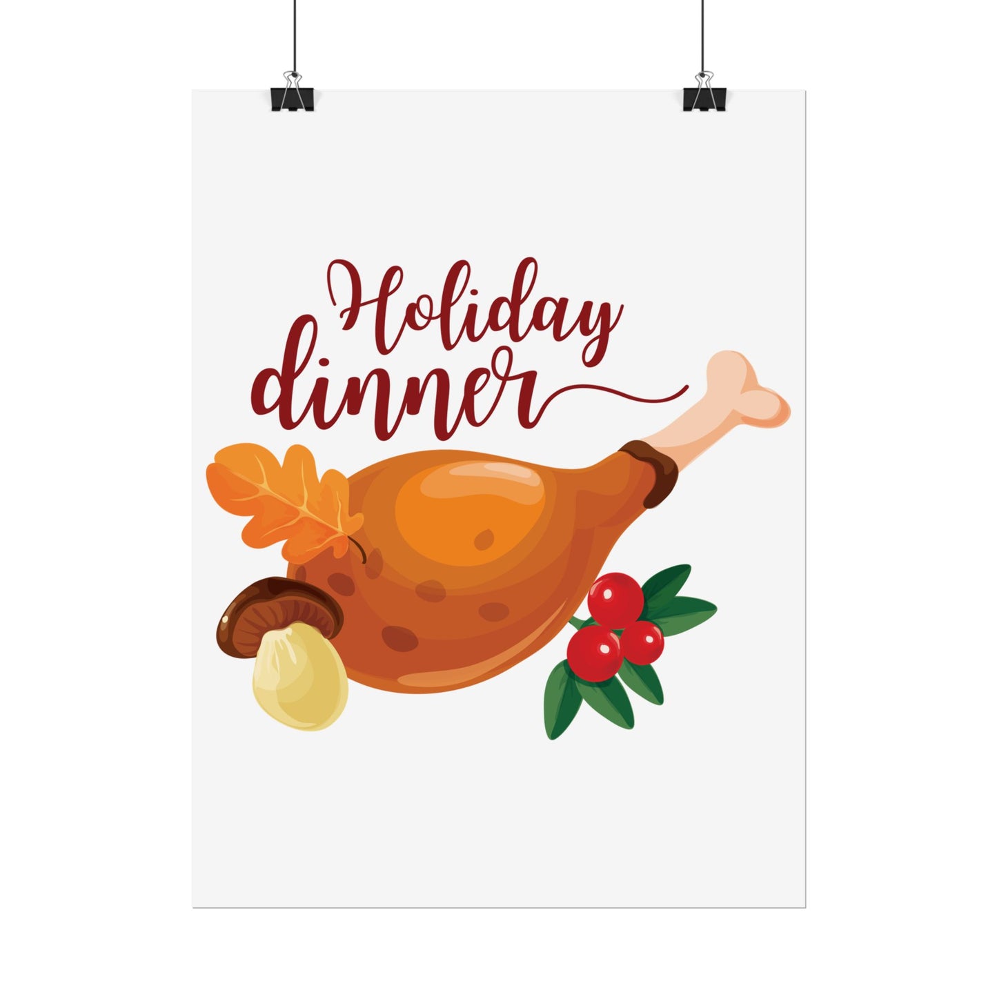 Rolled Poster -Holiday Dinner