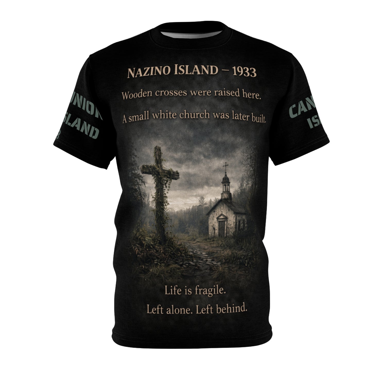 Nazino Island 1933 All-Over Print Tee — Cannibal Island