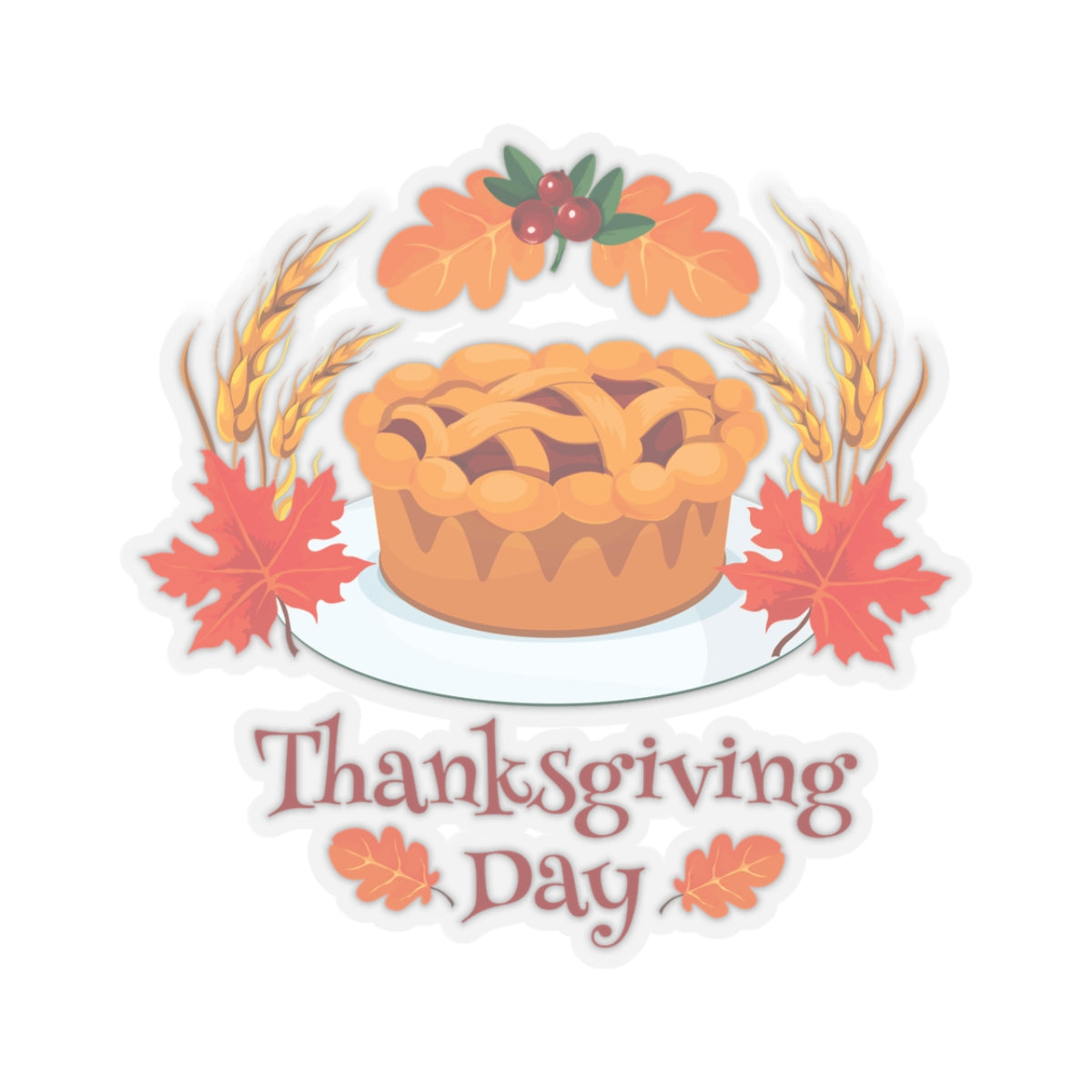Kiss-Cut Stickers - Thanksgiving Day