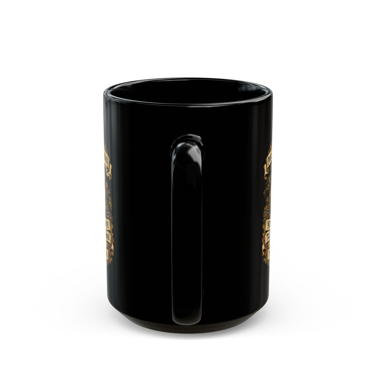 Black Mug  (15oz) - Poor Richards Almanac - Never take a wife till thou hast a house