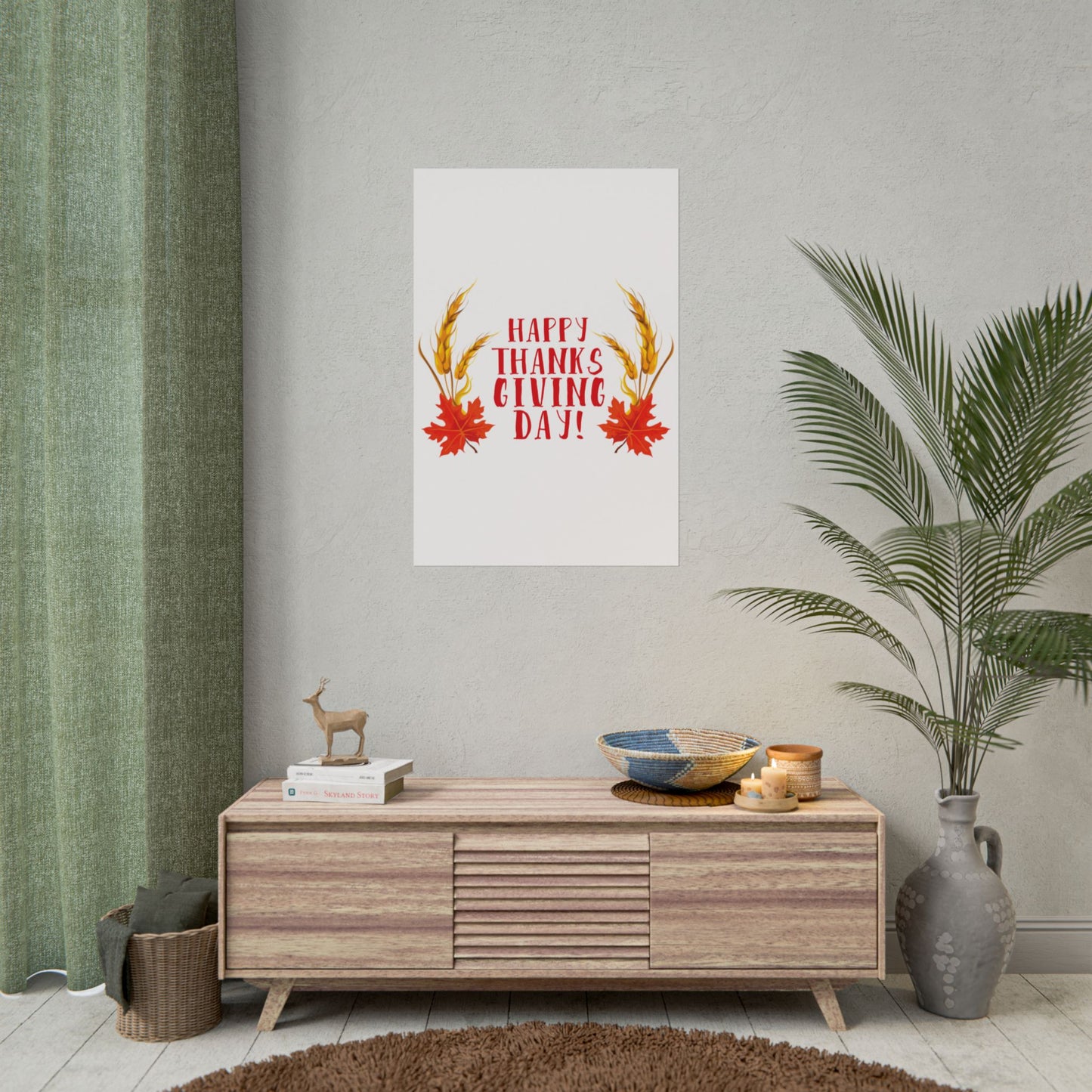 Rolled Poster -Happy Thanksgiving Day