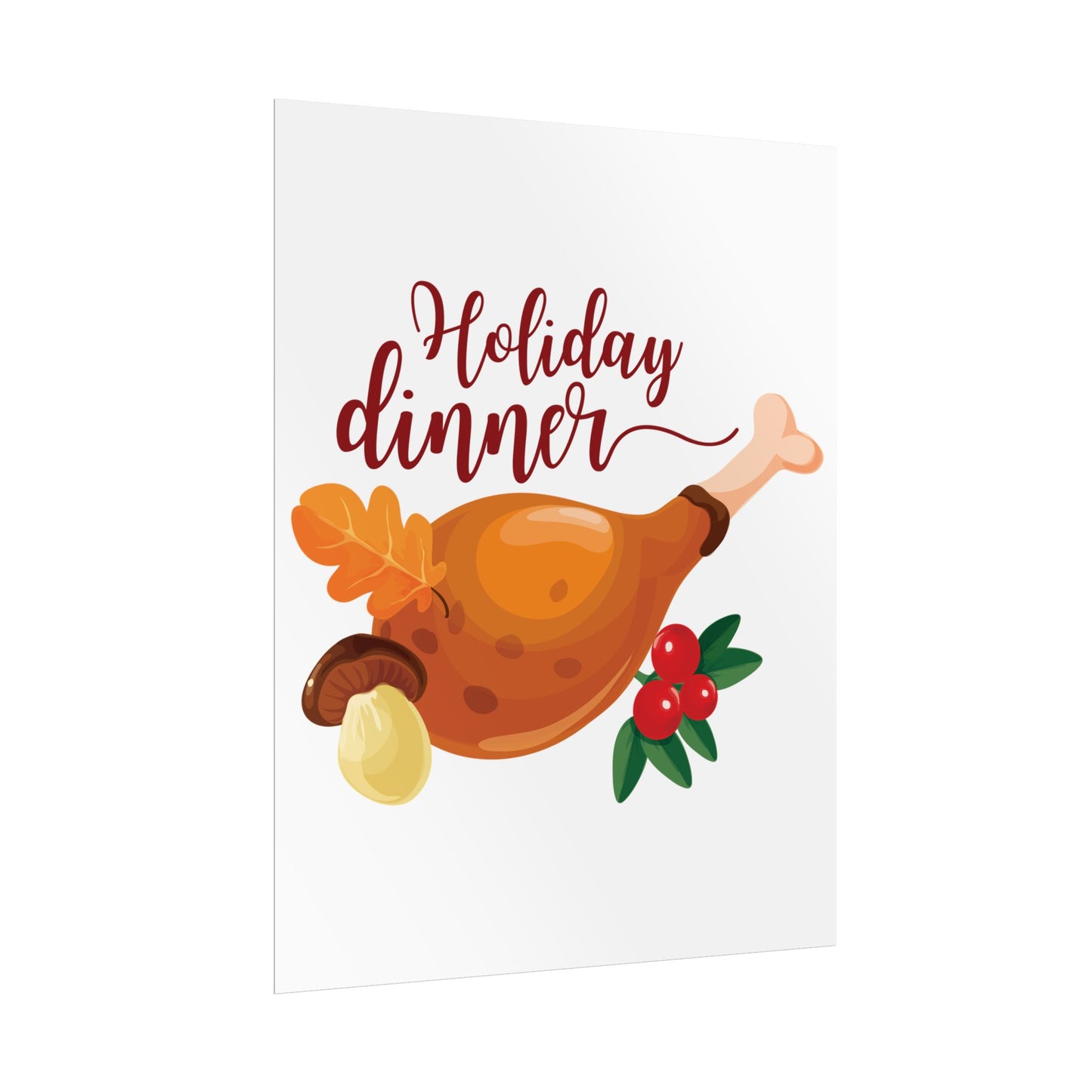 Rolled Poster -Holiday Dinner