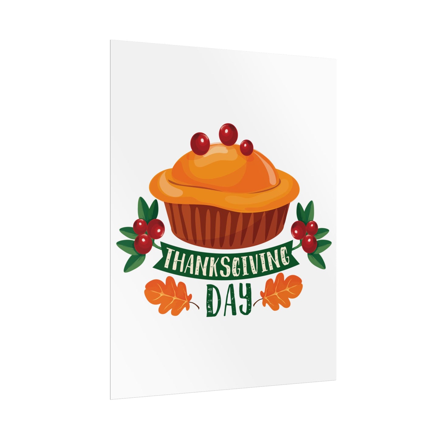 Rolled Poster -Thanksgiving Day - Pie