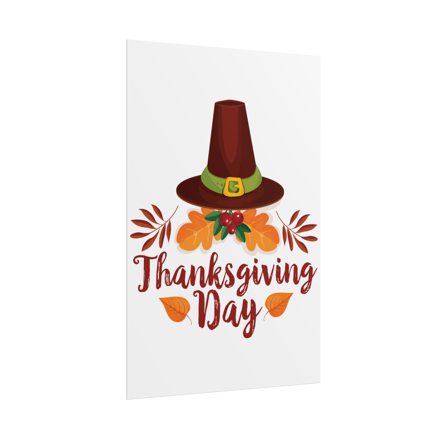 Rolled Poster -Thanksgiving Day - Happy Thanksgiving Day