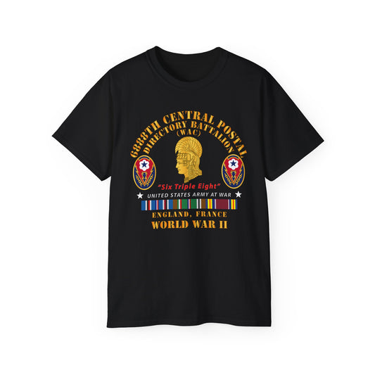Unisex Ultra Cotton Tee - Army - 6888th Central Postal Directory Battalion - Wwii W Eu Svc